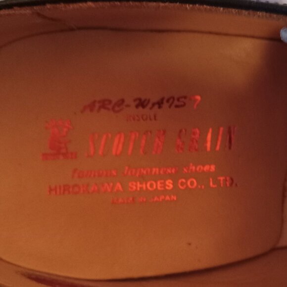 Scotch Grain Hirokawa Valentine Black Wingtips Men size 6.5 - Picture 6 of 10